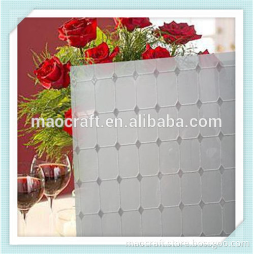 art glass deep acid etched glass for home decoration